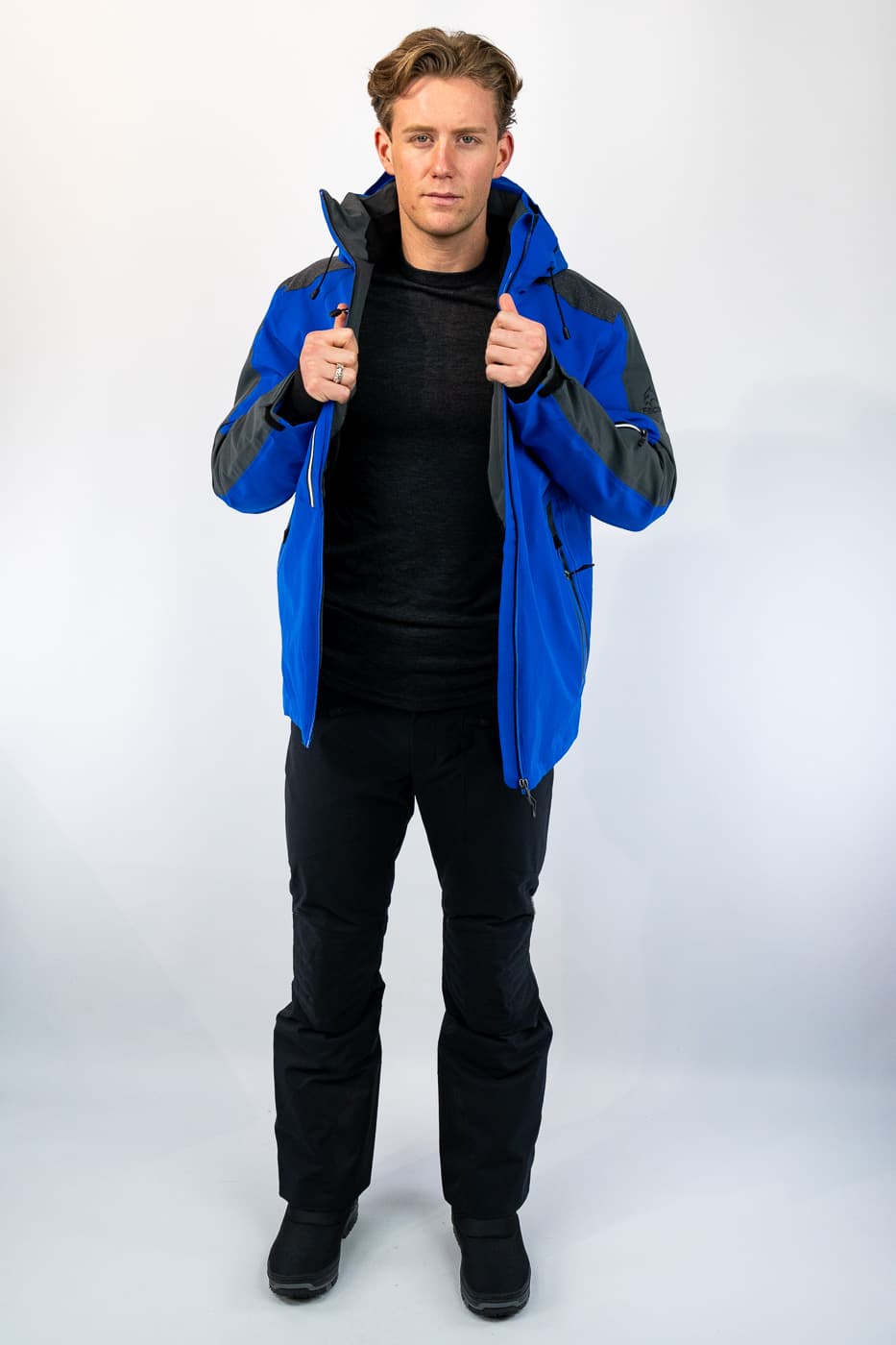 Falcon Gabriel Ski Jas Heren Blauw Dessin 2xl thumbnail 3