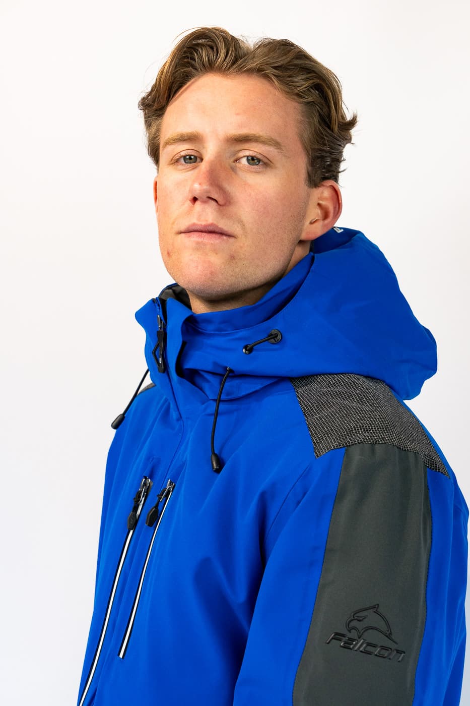 Falcon Gabriel Ski Jas Heren Blauw Dessin 2xl thumbnail 2