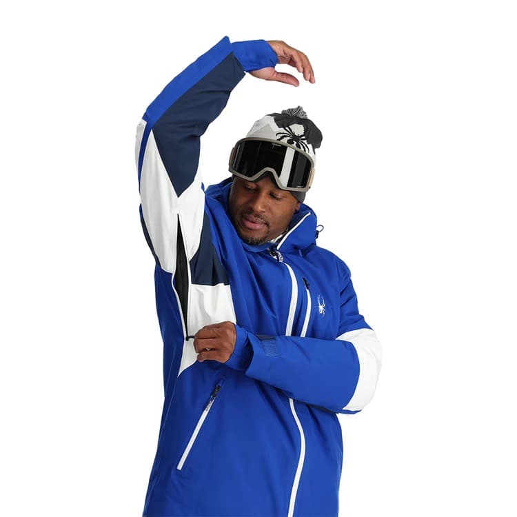 Spyder Epiphany Ski Jas Heren Blauw Dessin L thumbnail 2