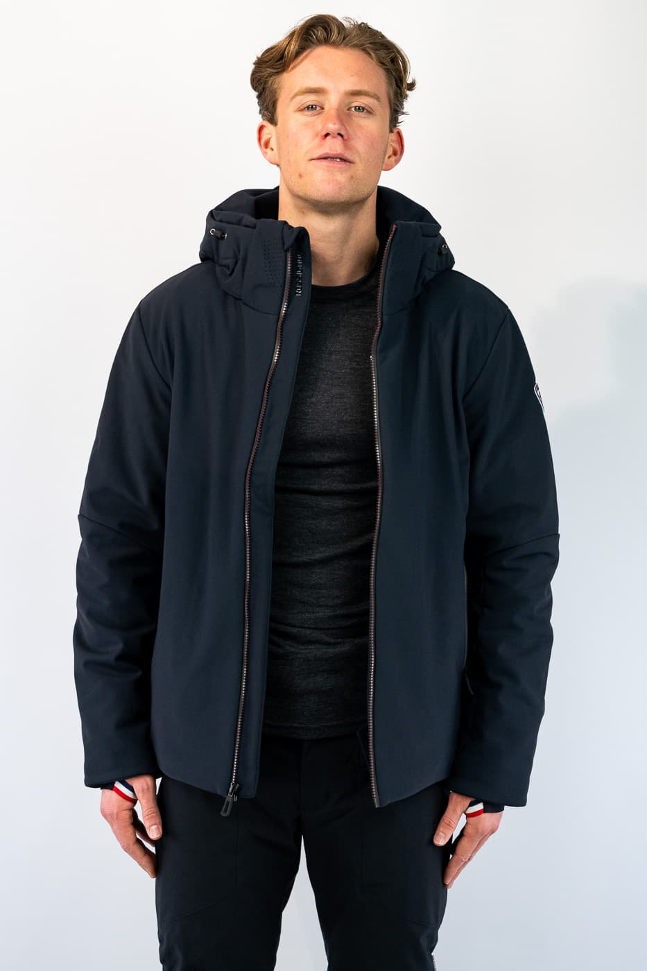 Rossignol Merino Wol En Dons Ski Jas Heren Zwart L thumbnail 5