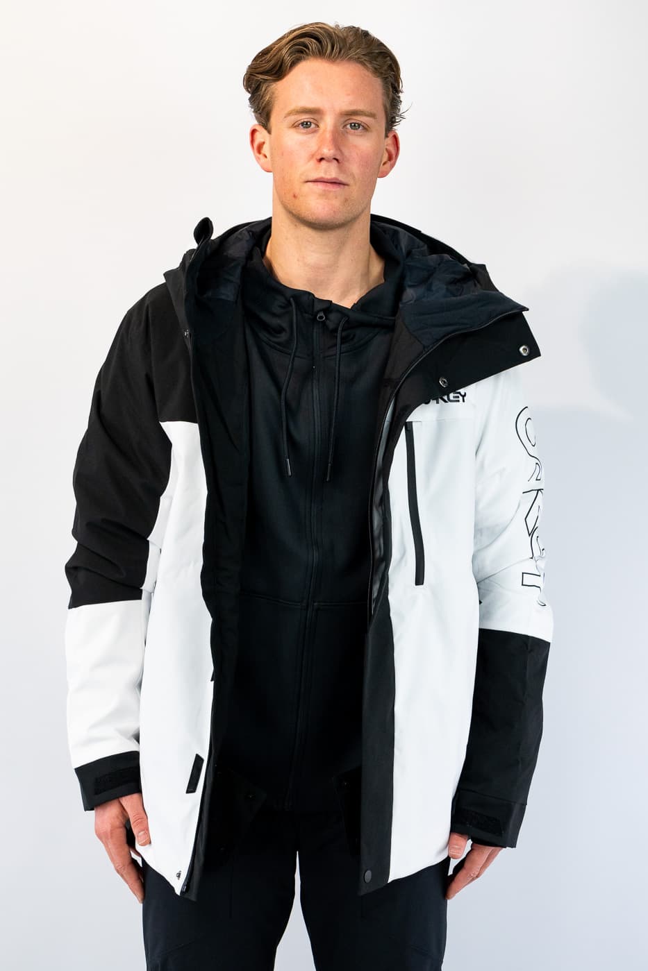 Oakley Tnp Tbt Insulated Ski/snowboardjas Heren Wit Dessin Xs thumbnail 5