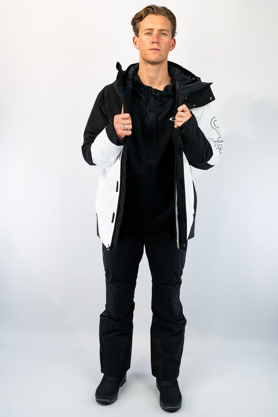 Oakley Tnp Tbt Insulated Ski/snowboardjas Heren Wit Dessin Xs thumbnail 3