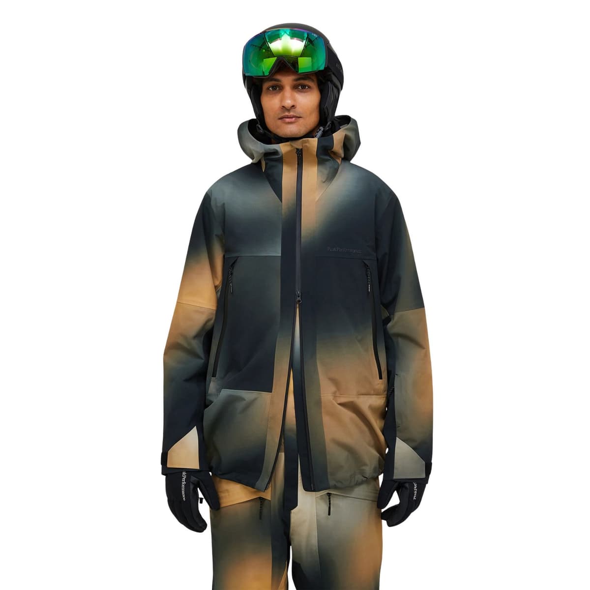 Peak Performance Edge 3l Aop Ski/snowboardjas Heren Zwart Dessin L thumbnail 5