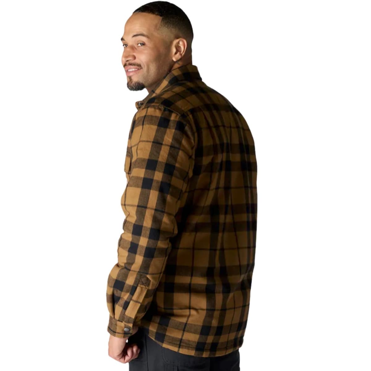 Carhartt Relaxed Fit Flannel Sherpa Tussenjas Heren Bruin Dessin S thumbnail 5