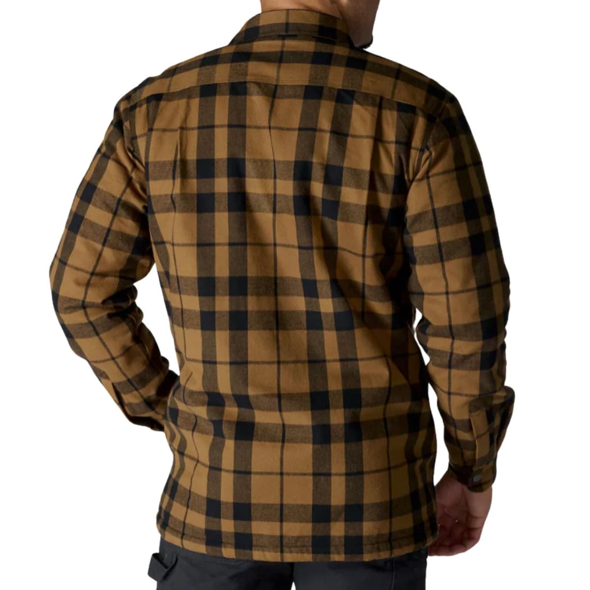 Carhartt Relaxed Fit Flannel Sherpa Tussenjas Heren Bruin Dessin S thumbnail 4