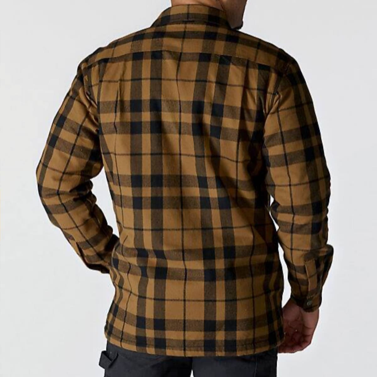 Carhartt Relaxed Fit Flannel Sherpa Tussenjas Heren Bruin Dessin S thumbnail 2
