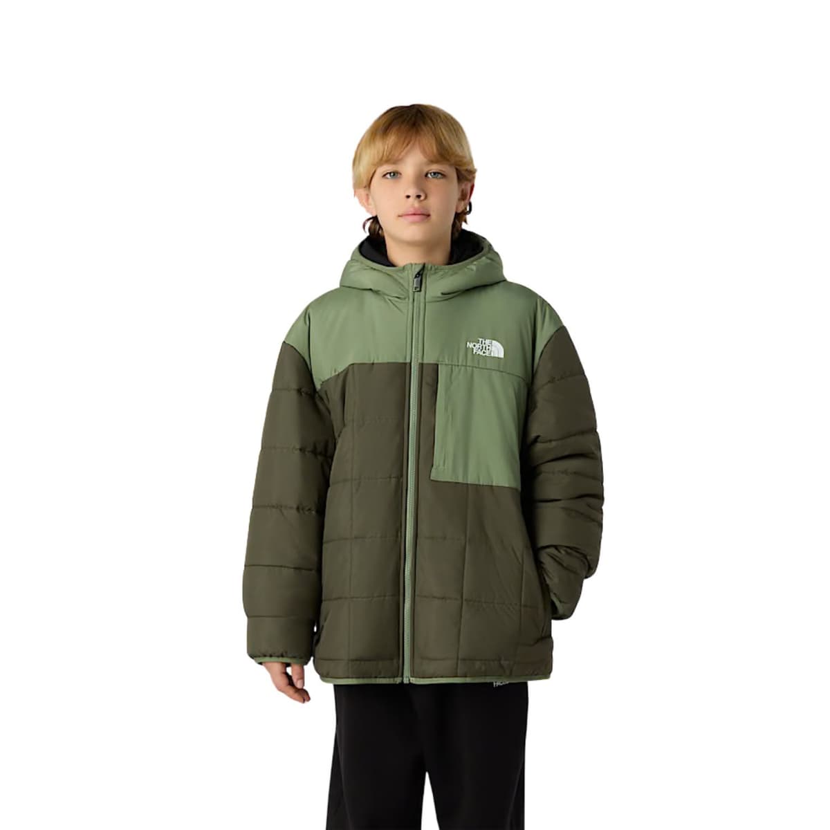 The North Face Reversible Shasta F/z Casaul Winterjas Jongens Donkergroen 164 thumbnail 6