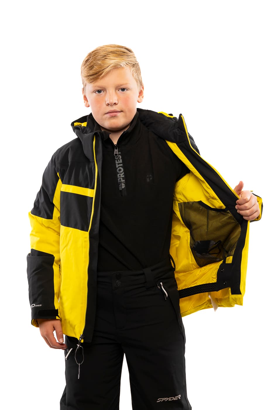 Spyder Challenger Ski/snowboard Jas Jongens Geel 164 thumbnail 4