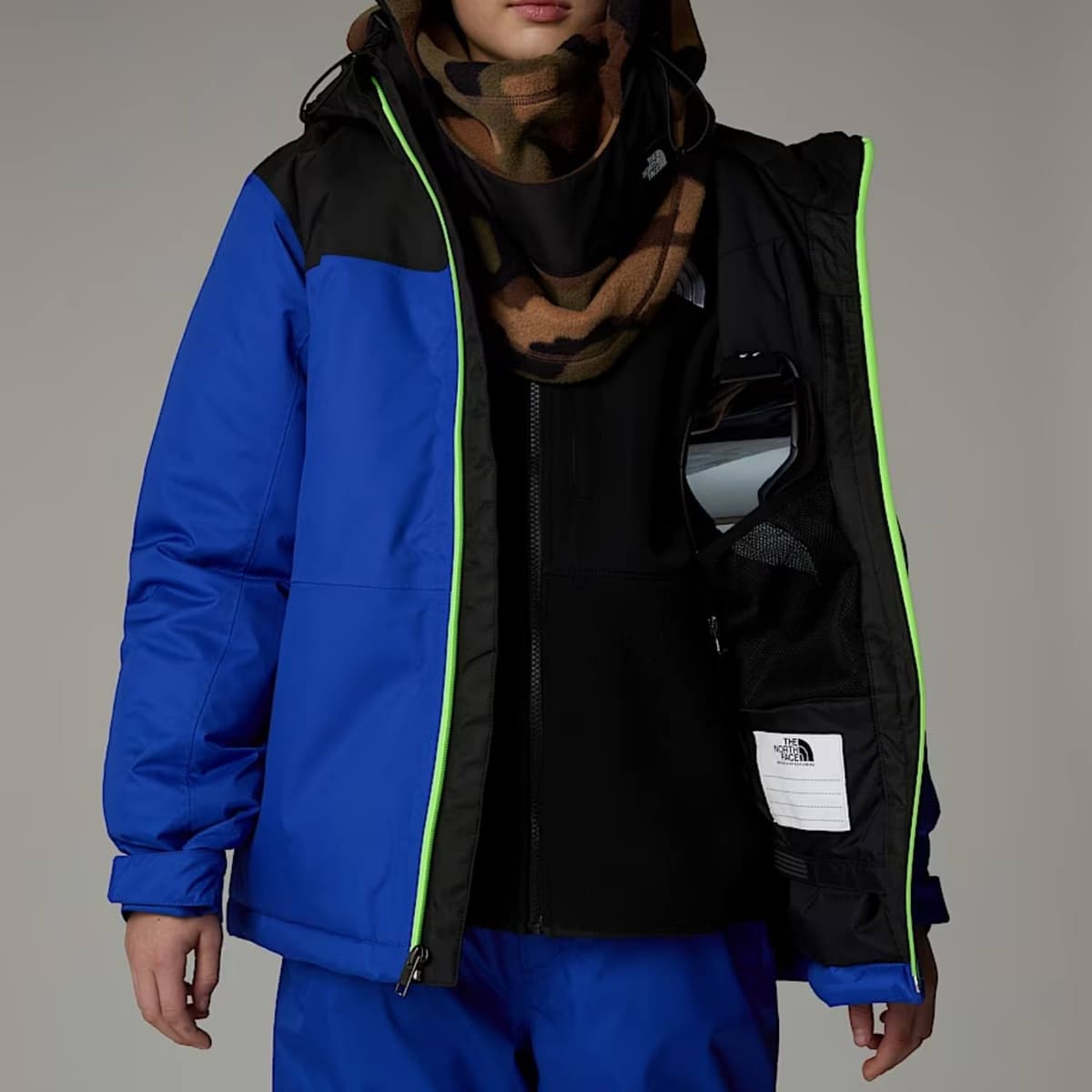 The North Face Freedom Insulated Ski/snowboard Jas Jongens Blauw Dessin 176 thumbnail 4