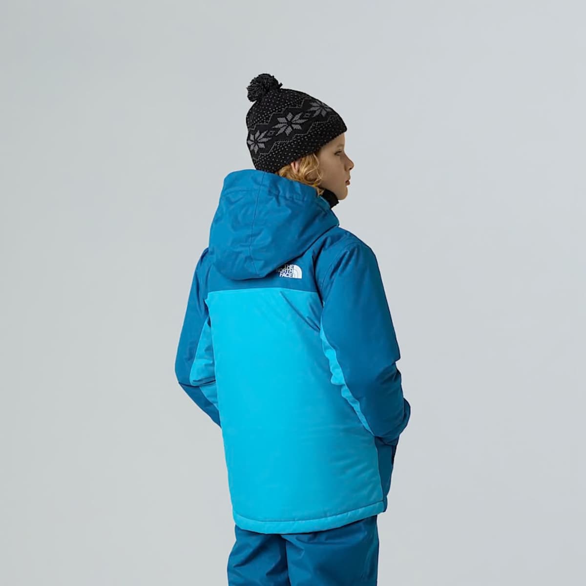 The North Face Freedom Insulated Ski/snowboard Jas Jongens Blauw Dessin 152 thumbnail 4