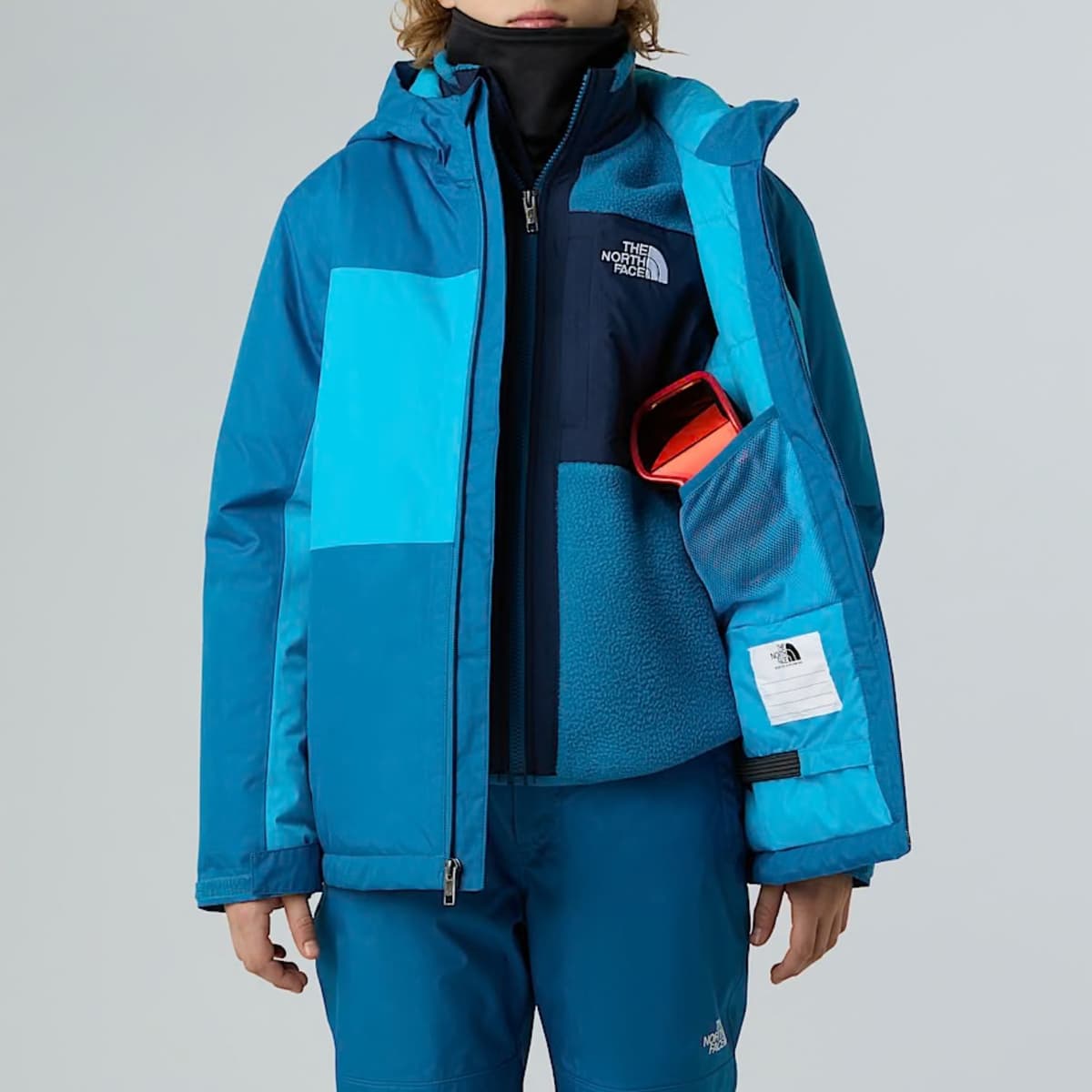The North Face Freedom Insulated Ski/snowboard Jas Jongens Blauw Dessin 152 thumbnail 2