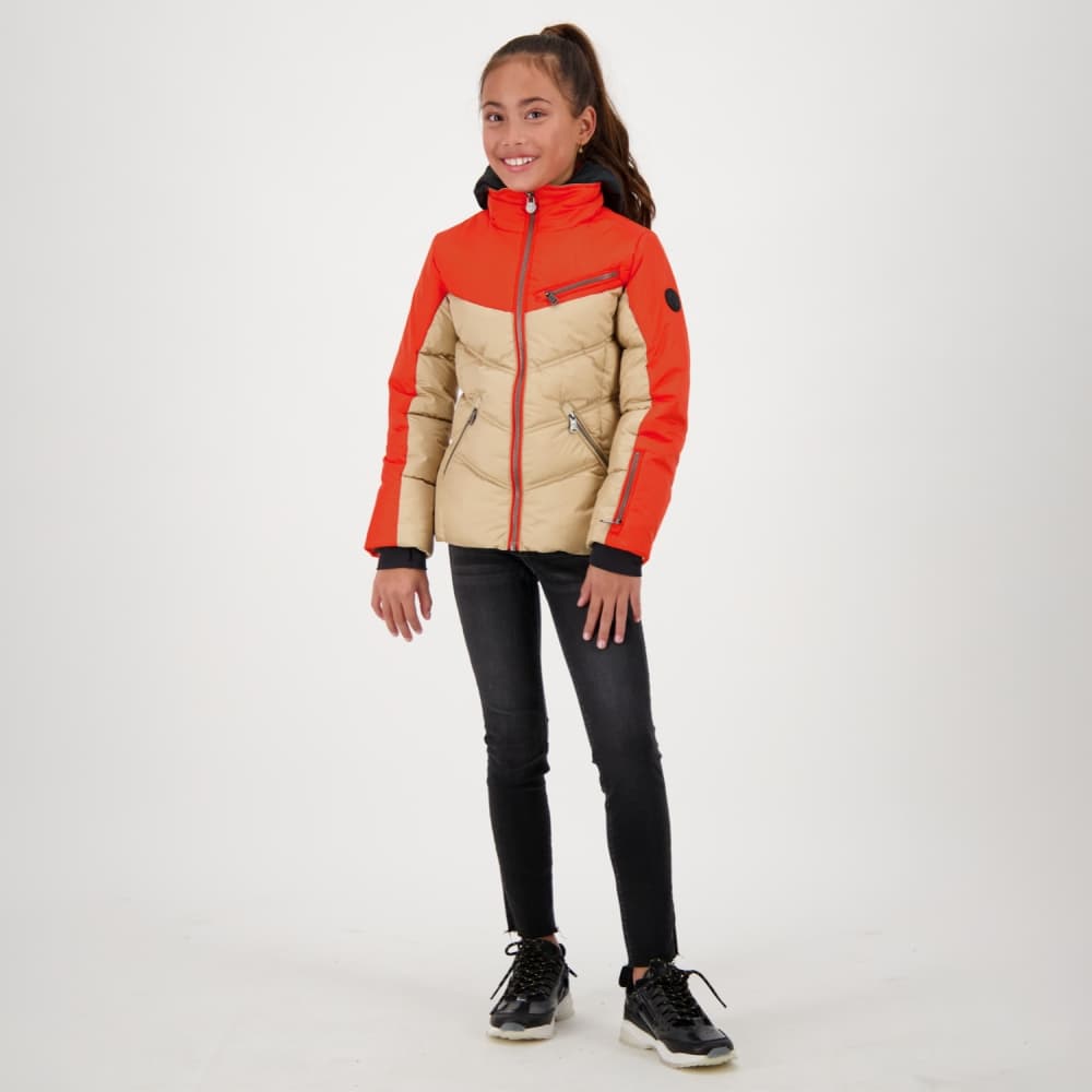 Vingino Teslyn Ski/snowboard Jas Meisjes Bruin Dessin 152 thumbnail 3