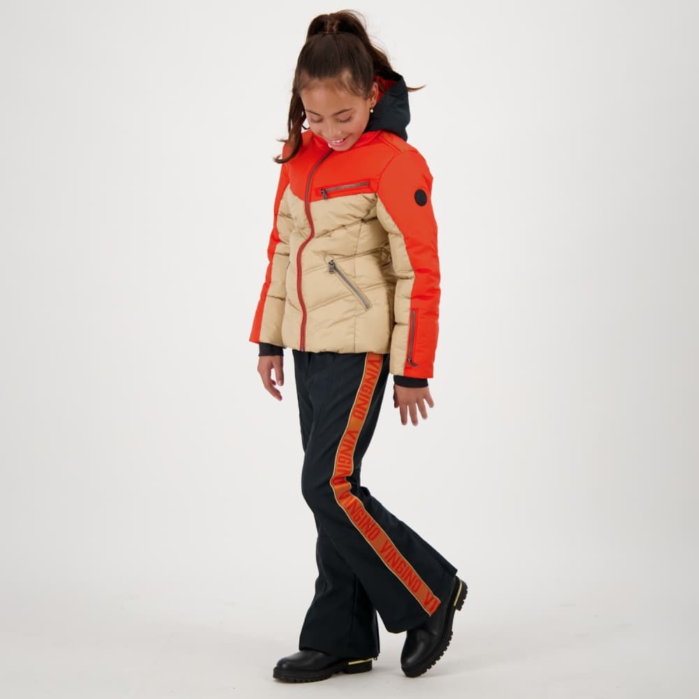 Vingino Teslyn Ski/snowboard Jas Meisjes Bruin Dessin 152 thumbnail 2