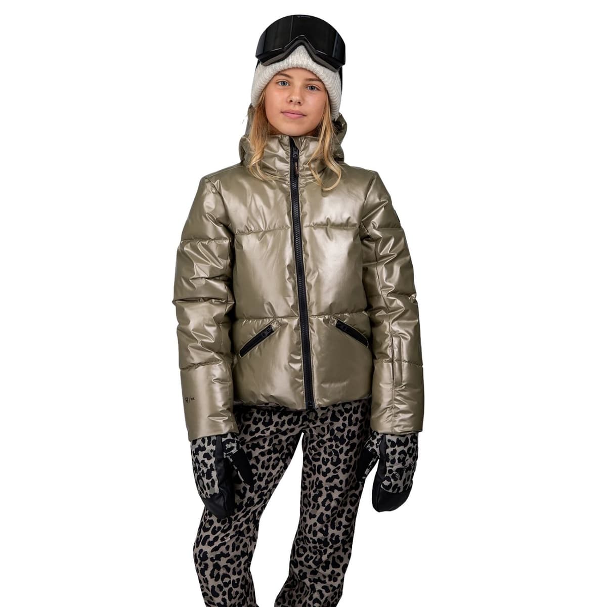 Brunotti Fiasky-metallic Ski/snowboard Jas Meisjes Goud 152 thumbnail 4