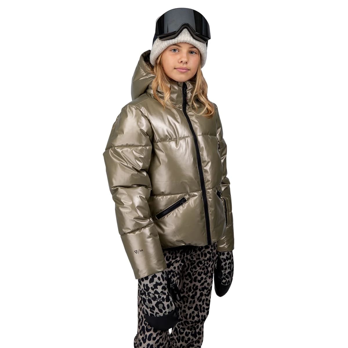 Brunotti Fiasky-metallic Ski/snowboard Jas Meisjes Goud 152 thumbnail 2