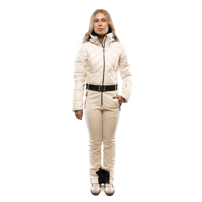 Luhta Halkorpi Ski Overall Dames Ecru Xs/34