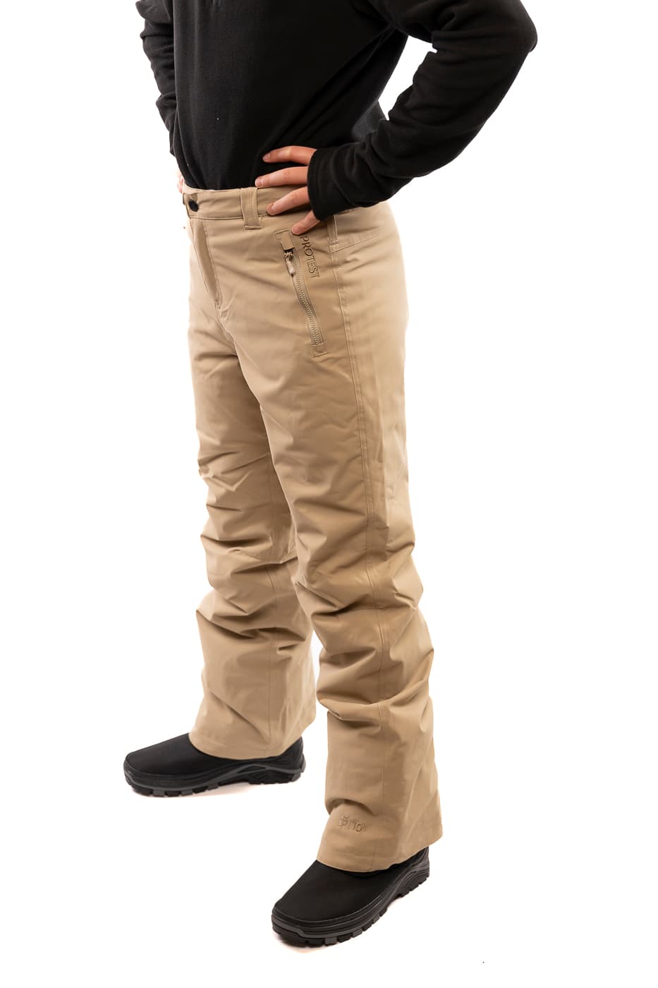 Protest Prtsterio Ski/snowboardbroek Jongens Beige 152 thumbnail 3