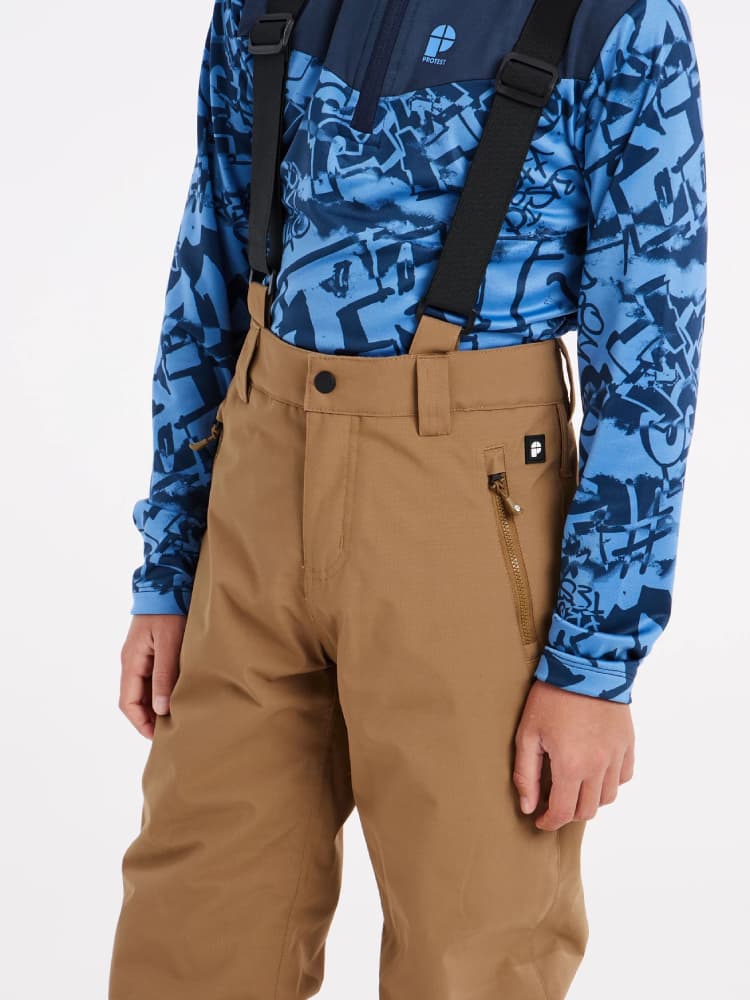 Protest Spiket Jr Ski/snowboardbroek Jongens Middenbruin 140 thumbnail 2