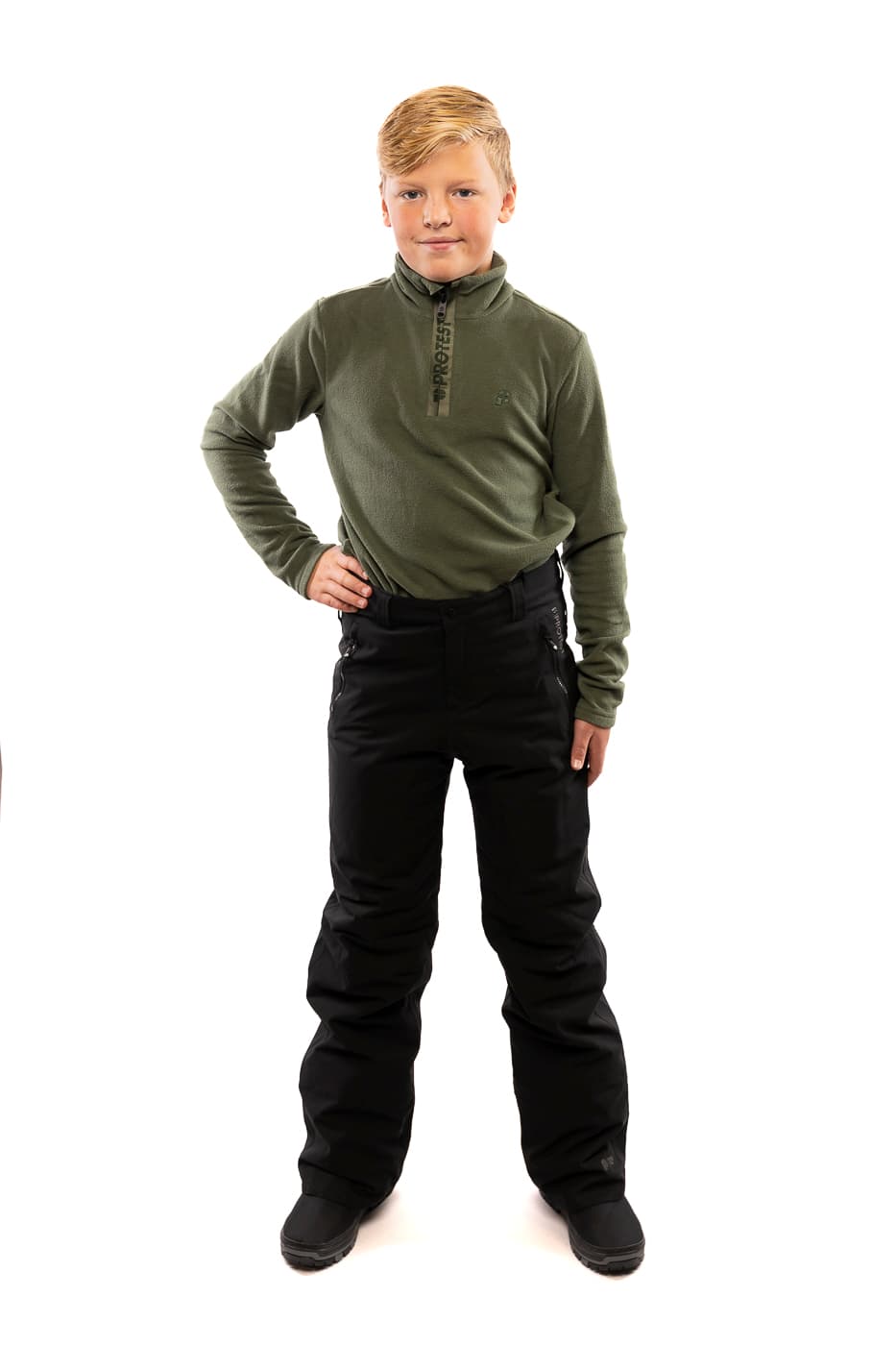 Protest Prtsterio Ski/snowboardbroek Jongens Zwart 176