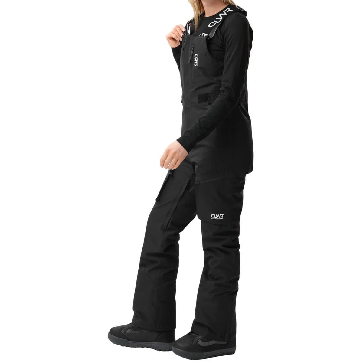 Colourwear Slash Bib Ski/snowboard Broek Dames Zwart Xl/42 thumbnail 5