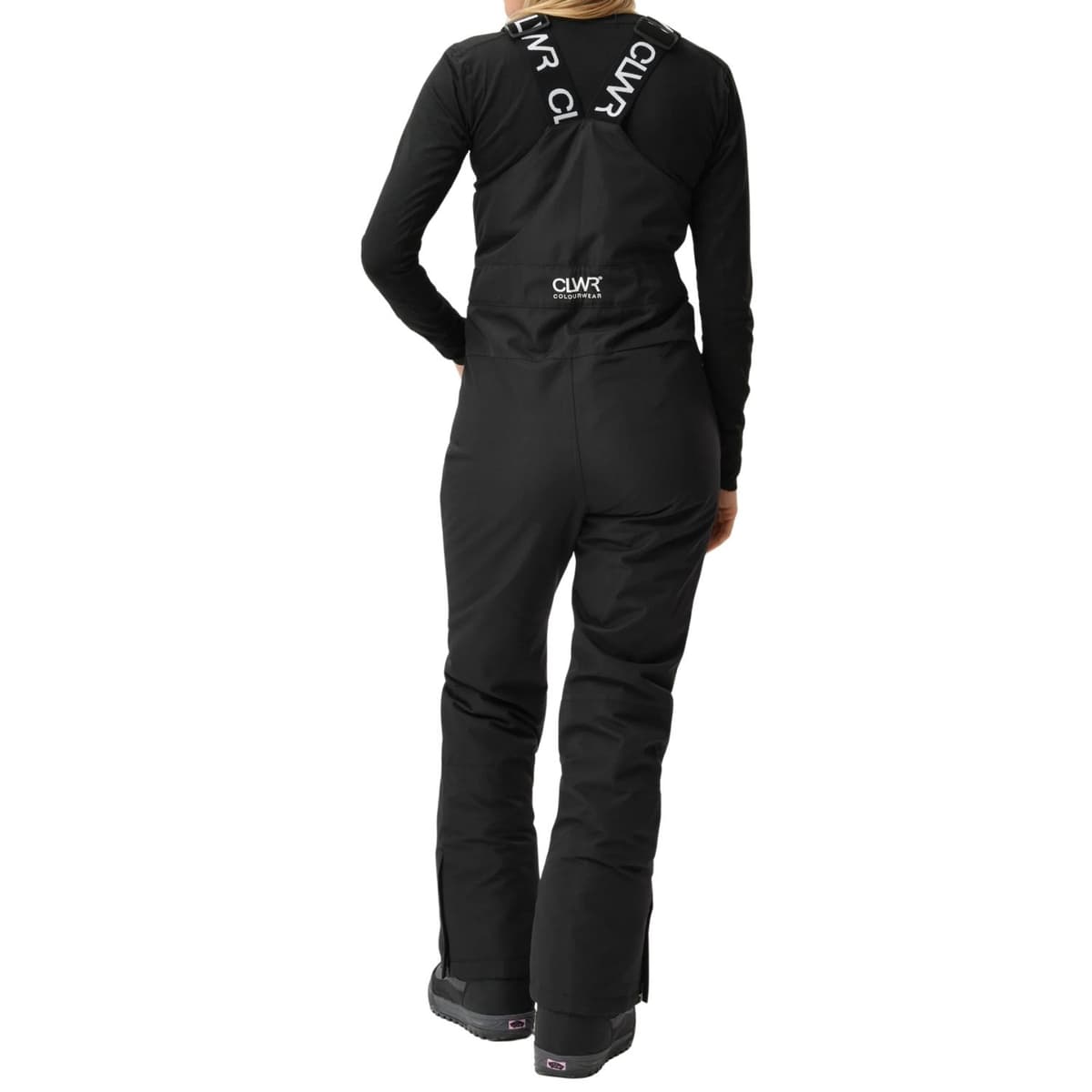 Colourwear Slash Bib Ski/snowboard Broek Dames Zwart Xl/42 thumbnail 3