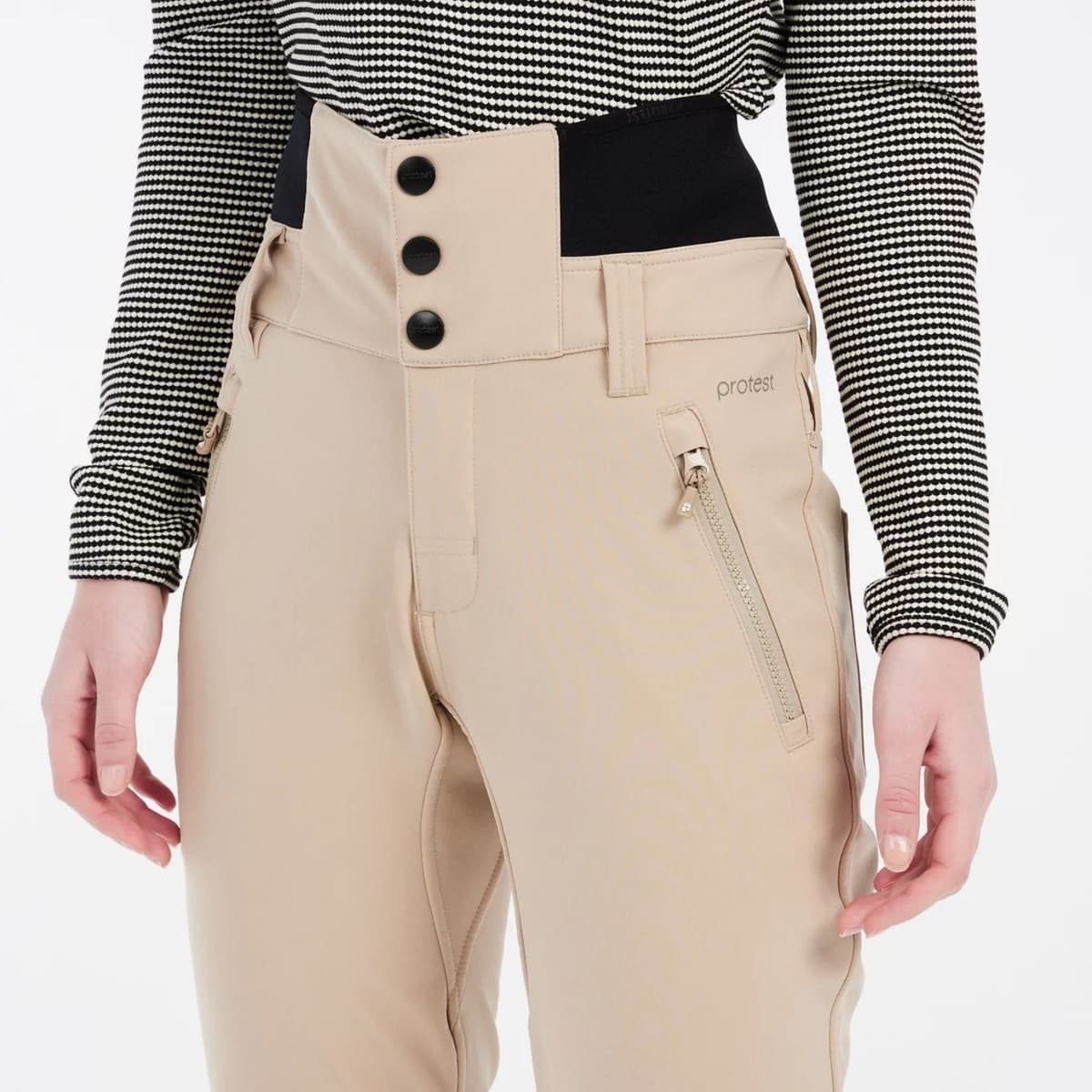 Protest Prtlullabyos Softshell Broek Dames Beige M/38 thumbnail 2