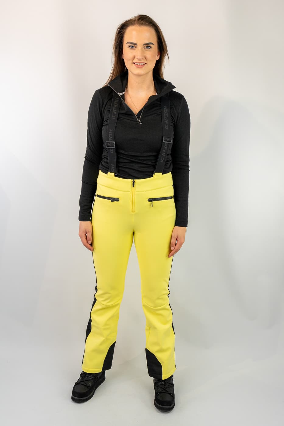 Ice Peak Ellsworth Softshell Broek Dames Geel L/40 thumbnail 4