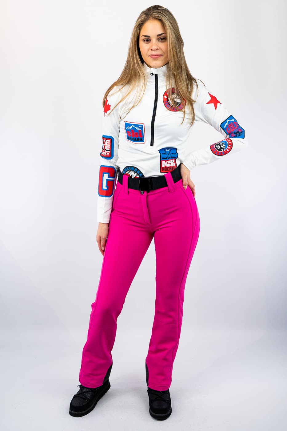 Goldbergh Pippa Softshell Broek Dames Pink M/38 thumbnail 3