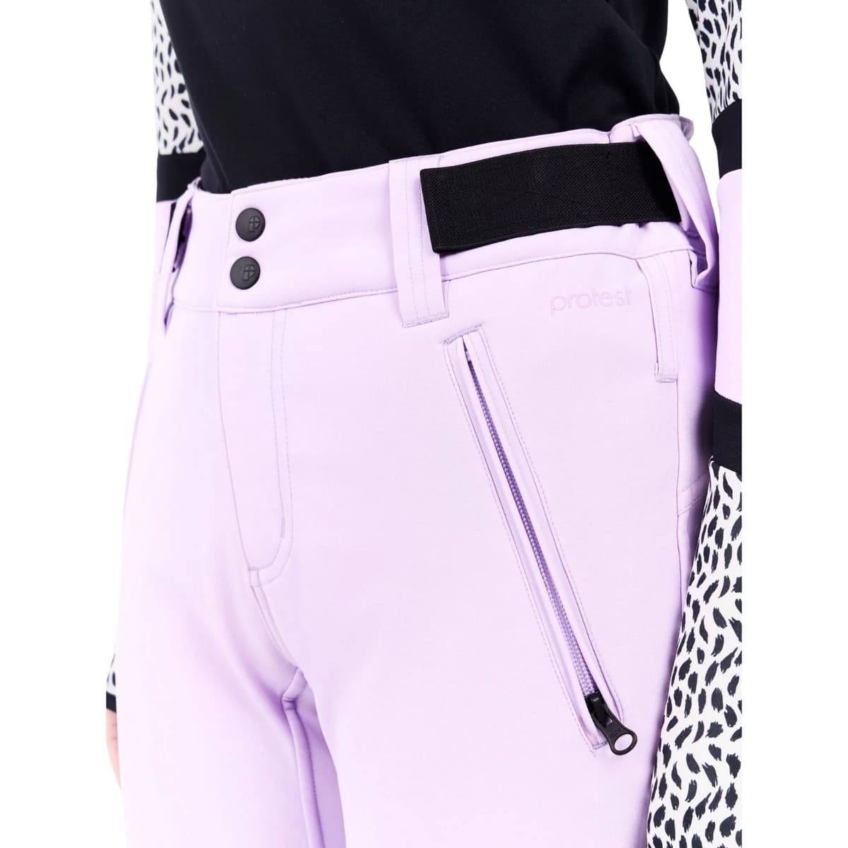 Protest Prtrelole Softshell Broek Dames Paars S/36 thumbnail 2