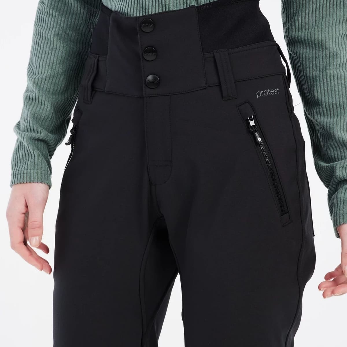 Protest Prtlullabyos Softshell Broek Dames Zwart M/38 thumbnail 2