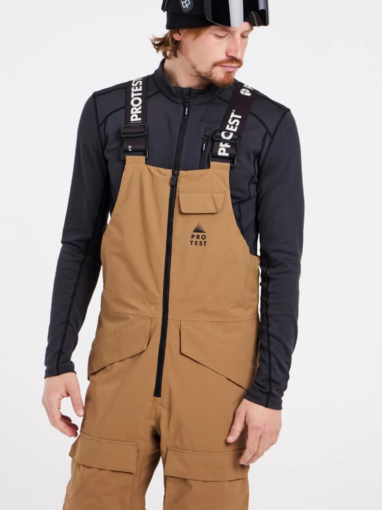 Protest Prtarello Salopette Skibroek Heren Middenbruin Xs thumbnail 2