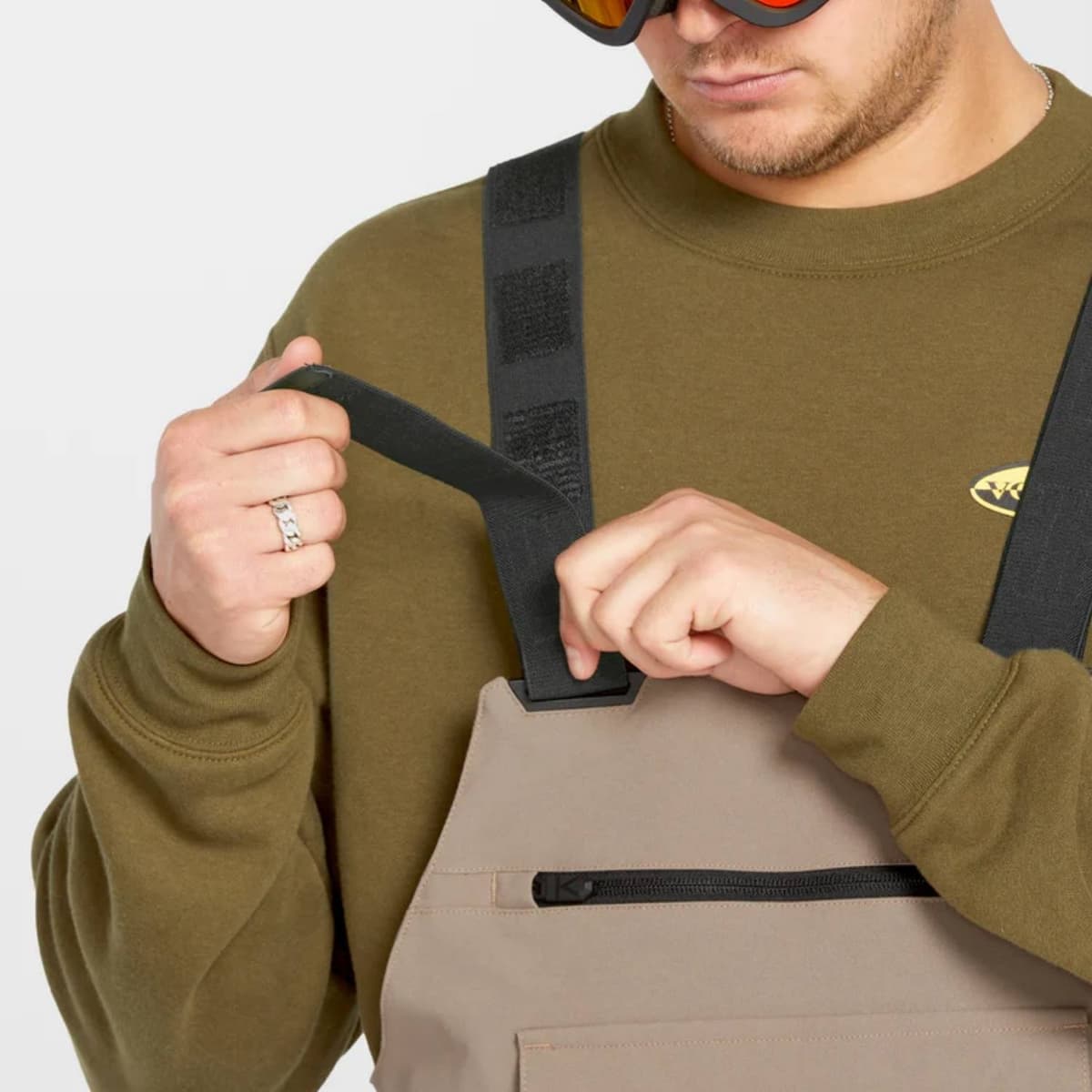 Volcom Roan Bib Overall Ski/snowboardbroek Heren Bruin M thumbnail 3