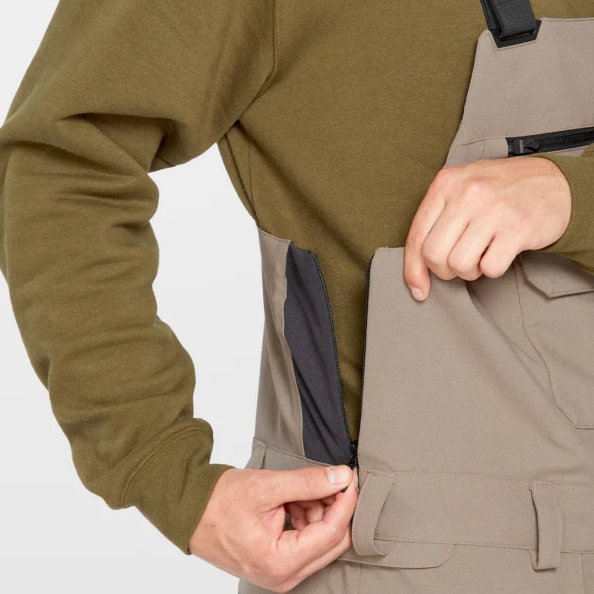 Volcom Roan Bib Overall Ski/snowboardbroek Heren Bruin M thumbnail 2