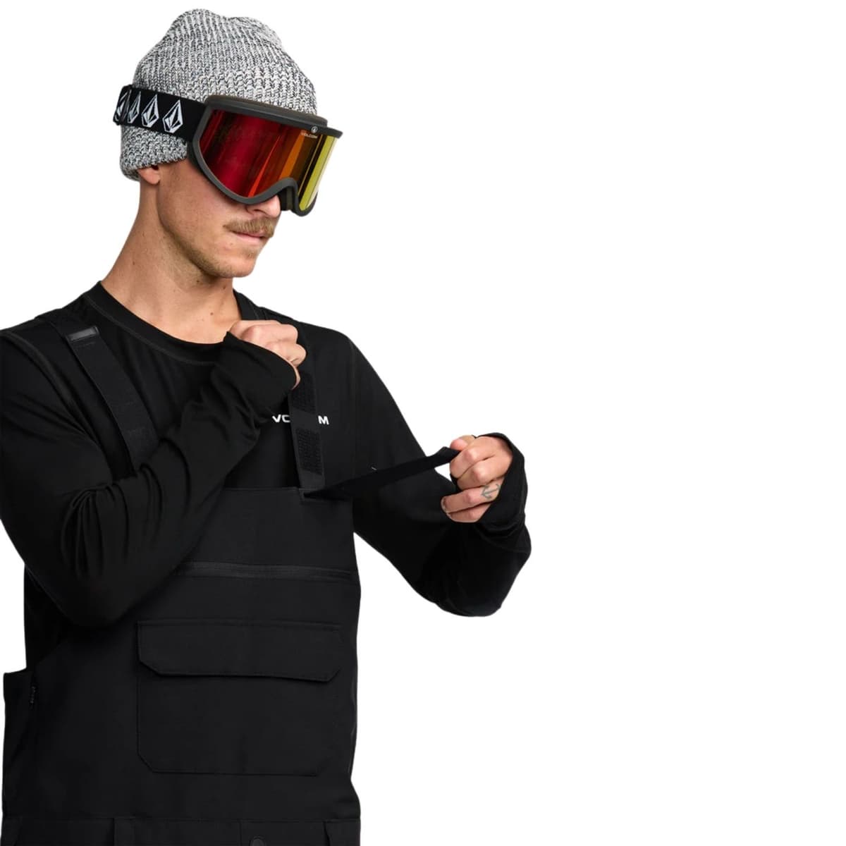 Volcom Roan Bib Overall Ski/snowboardbroek Heren Zwart Xl thumbnail 5
