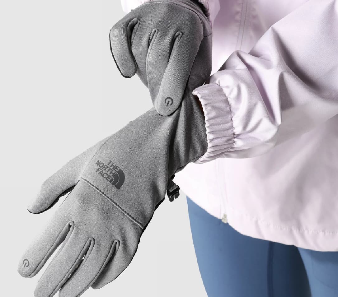 The North Face Apex Etip Ski Handschoenen Heren Grijs M thumbnail 3