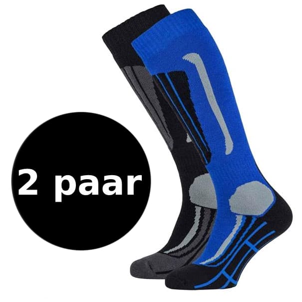 Falcon Victor 2-pack Skisokken Blauw 43-46