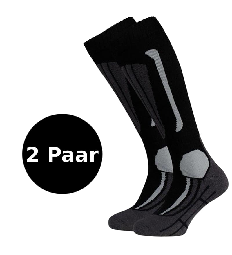 Falcon Victor 2-pack Skisokken Zwart 43-46