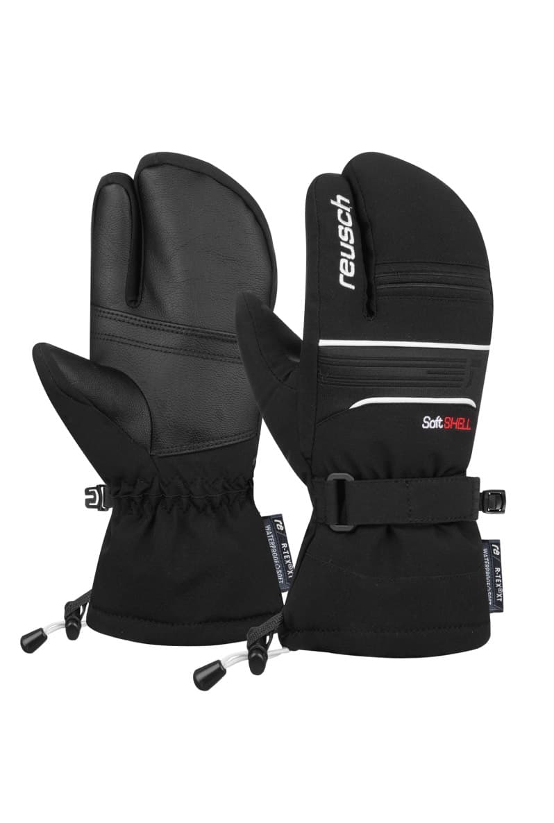 Reusch Kondor R-tex Lobster Skiwanten Junior Zwart 4.5