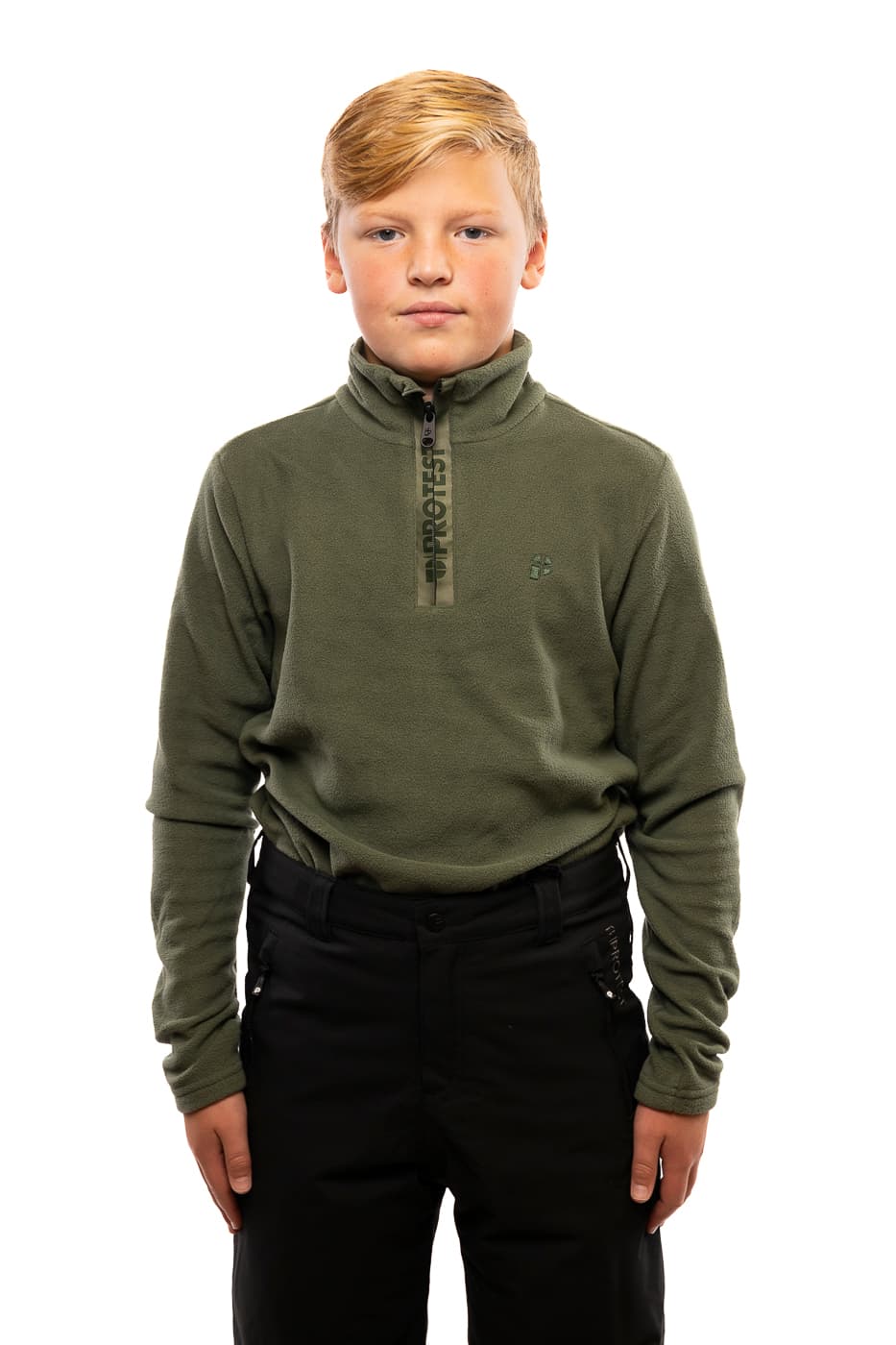 Protest Perfecty Jr 1/4 Zip Top Skipully Junior Groen 176