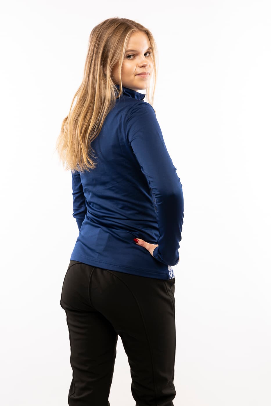 Luhta Hangist Ski Pully Dames Blauw Dessin Xs/34 thumbnail 5