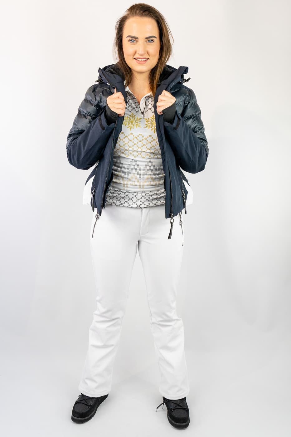 Luhta Puolakkavaara Ski Pully Dames Wit Dessin Xs/34 thumbnail 3