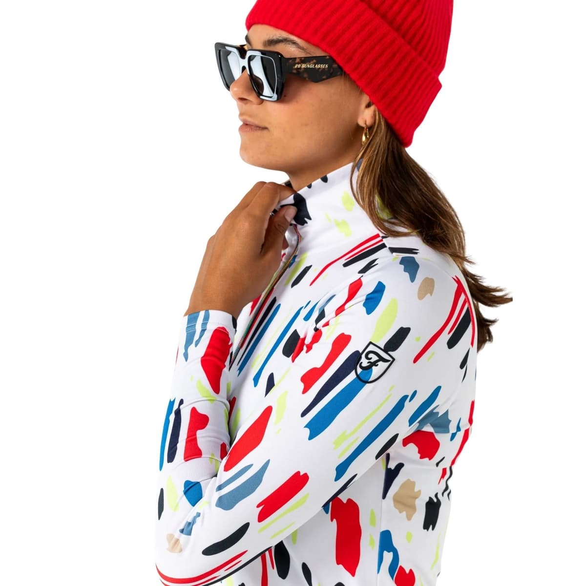 Falcon Oriane Ski Pully Dames Wit 2xl/44 thumbnail 3