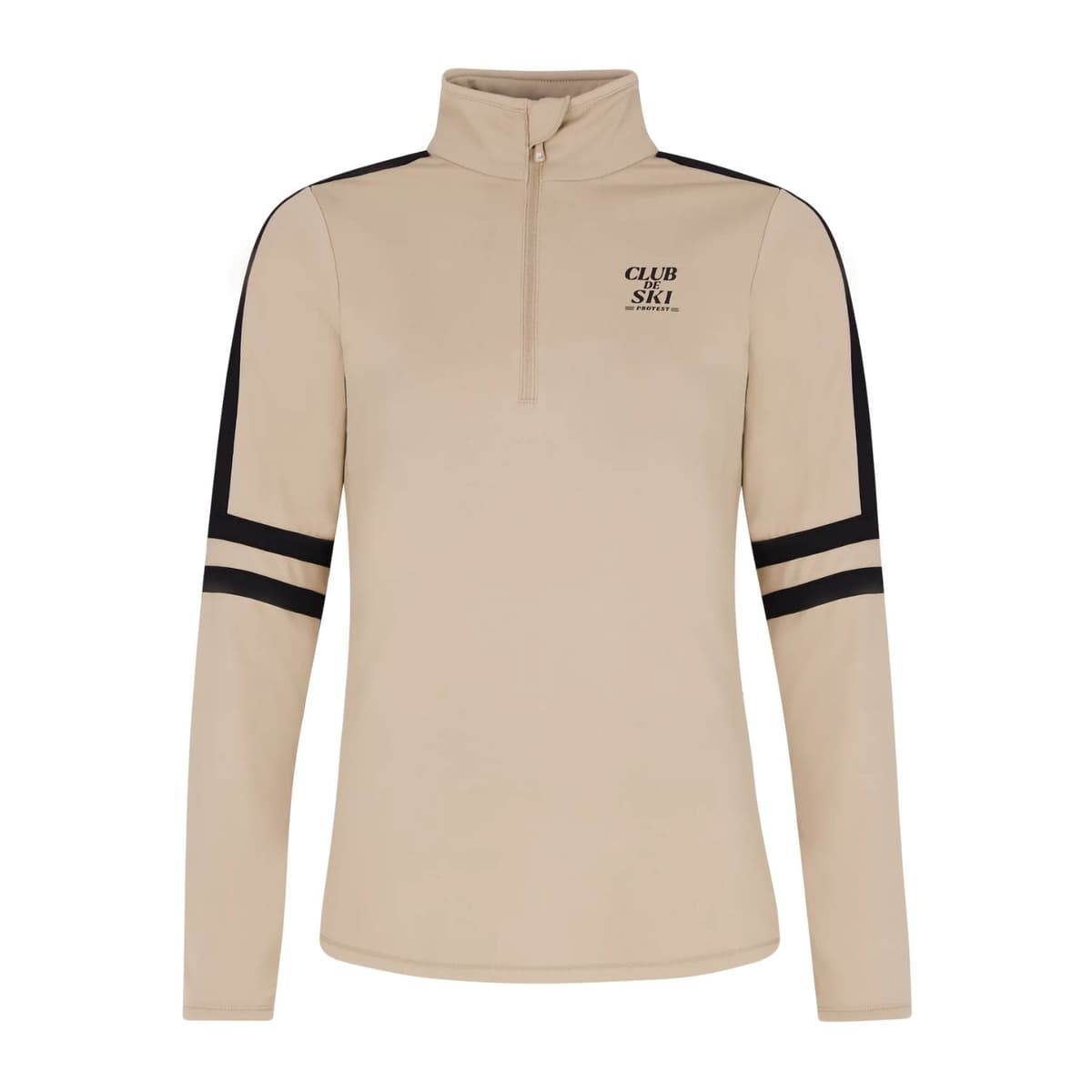 Protest Prtprue 1/4 Zip Ski Pully Dames Beige L/40