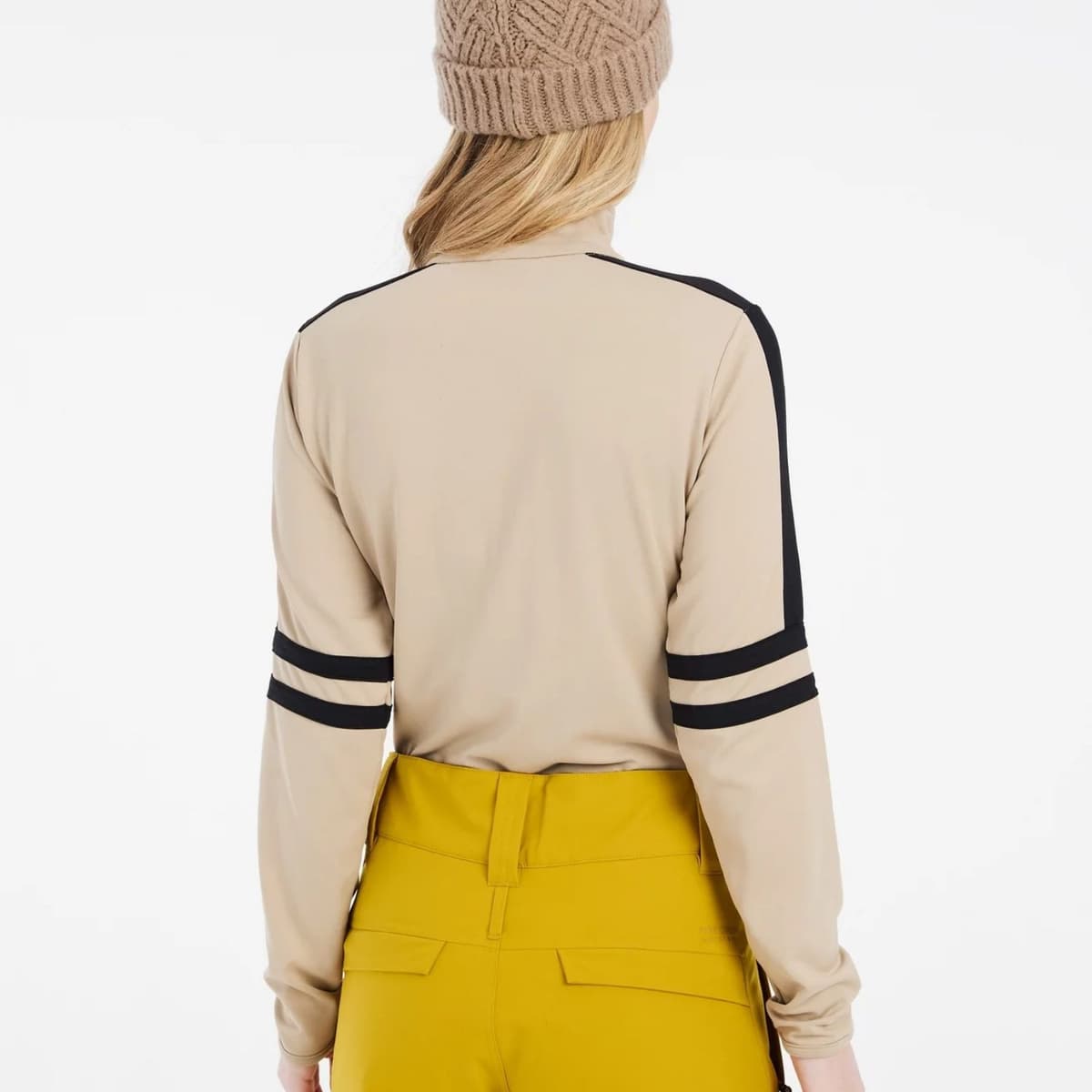 Protest Prtprue 1/4 Zip Ski Pully Dames Beige L/40 thumbnail 3