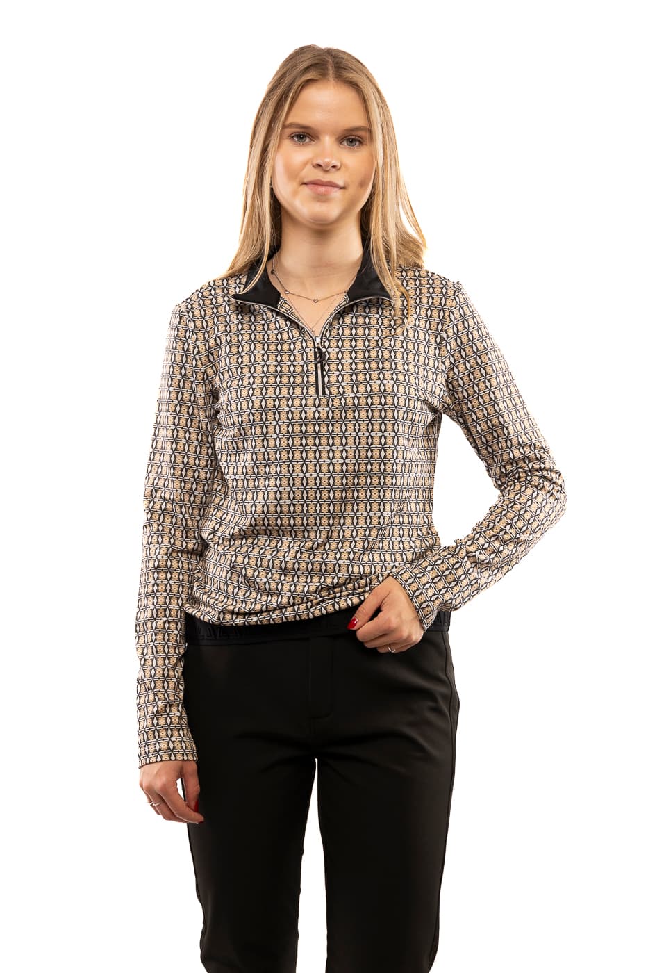 Luhta Jamali Ski Pully Dames Bruin Dessin M/38 thumbnail 6