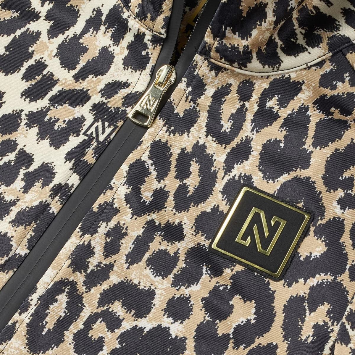 Nikkie Sportswear Nantes Leopard Ski Pully Dames Bruin Dessin Xl/42 thumbnail 2