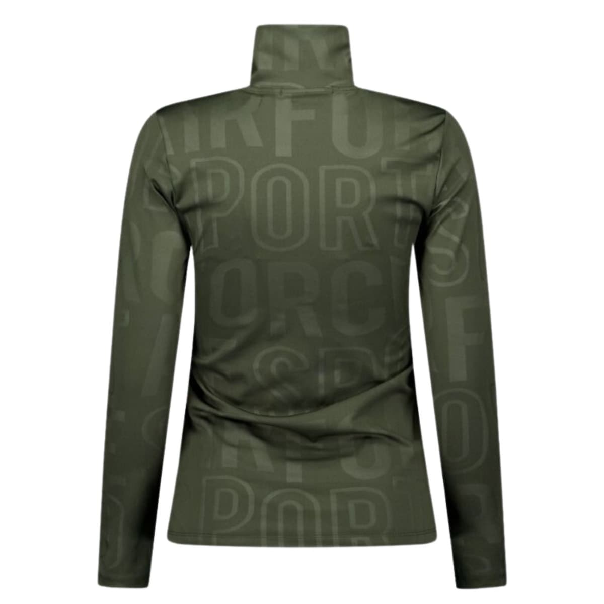 Airforce Squaw Vally Wording Ski Pully Dames Donkergroen Xl/42 thumbnail 2