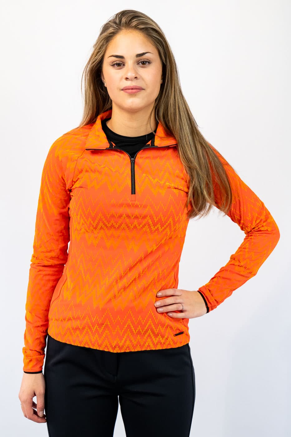 Falcon Clementine Ski Pully Dames Oranje 4xl/48.