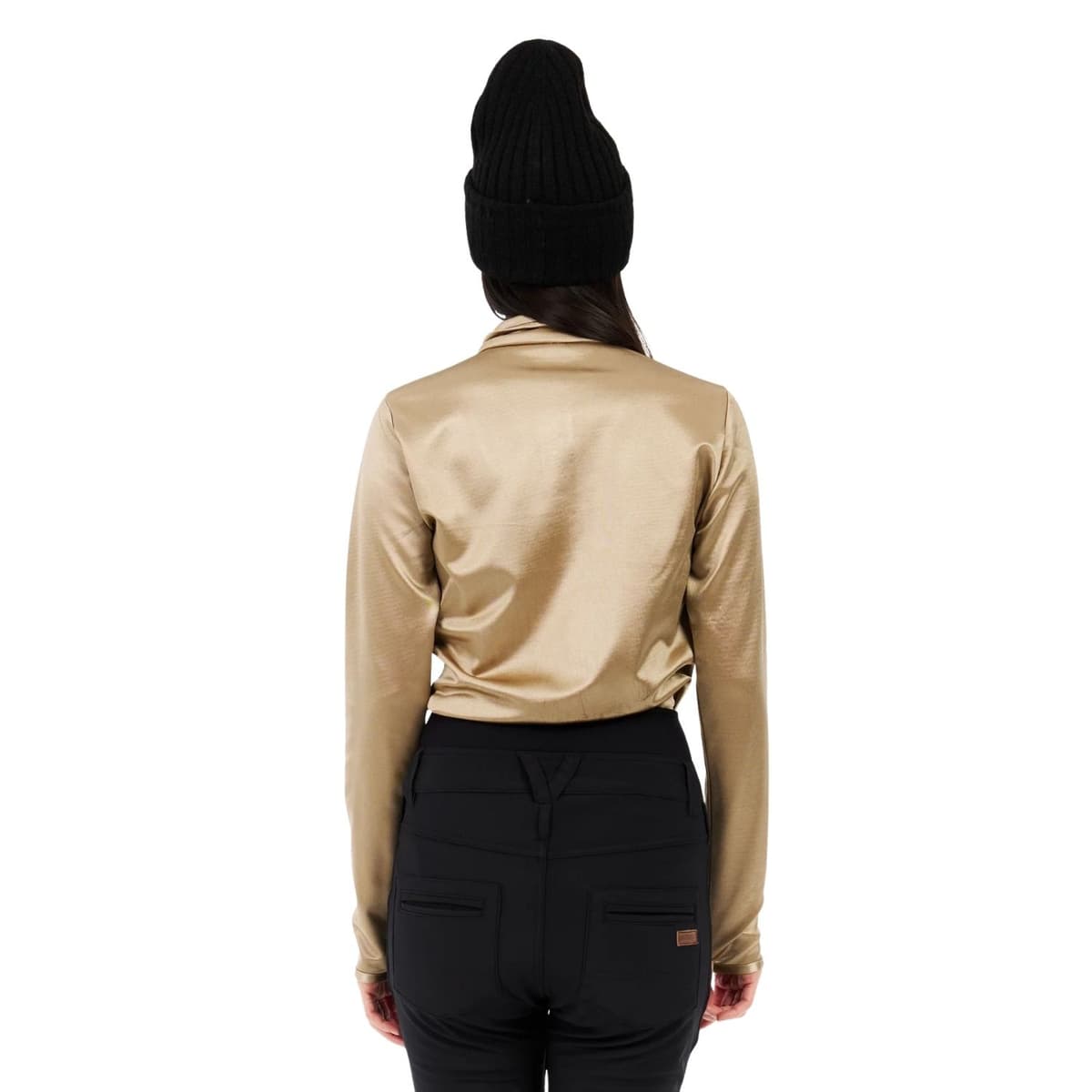 Protest Prtlaga 1/4 Zip Ski Pully Dames Goud Xl/42 thumbnail 5