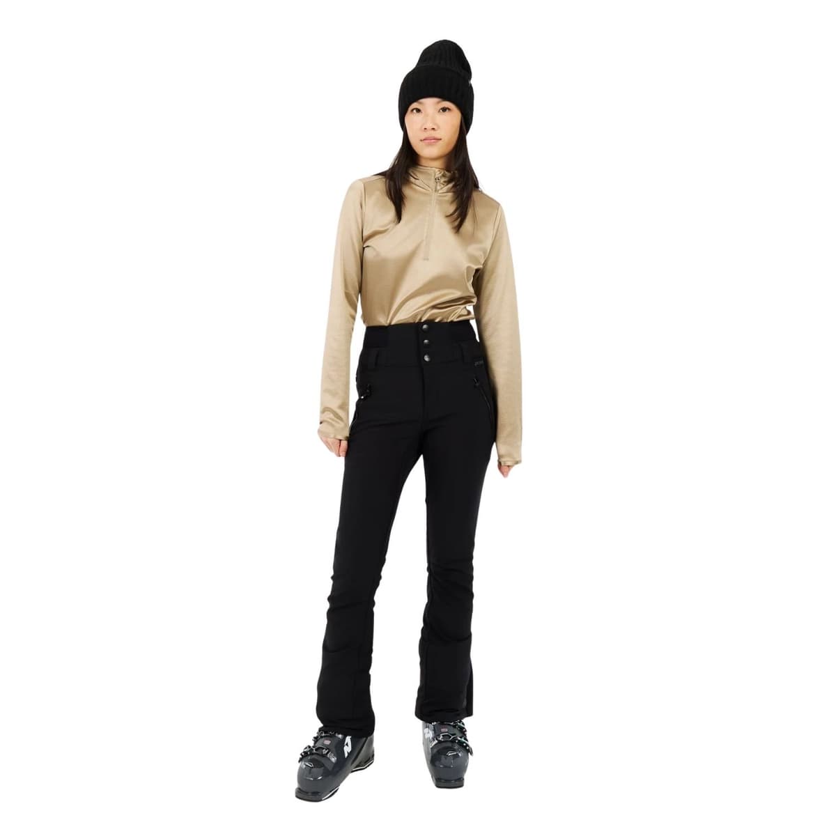 Protest Prtlaga 1/4 Zip Ski Pully Dames Goud Xl/42 thumbnail 4